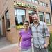The Lunch Room co-owners Phillis Engelbert and Joel Panozzo pose for a photograph outside of the new restaurant located at the Kerrytown Market & Shops. Melanie Maxwell | AnnArbor.com